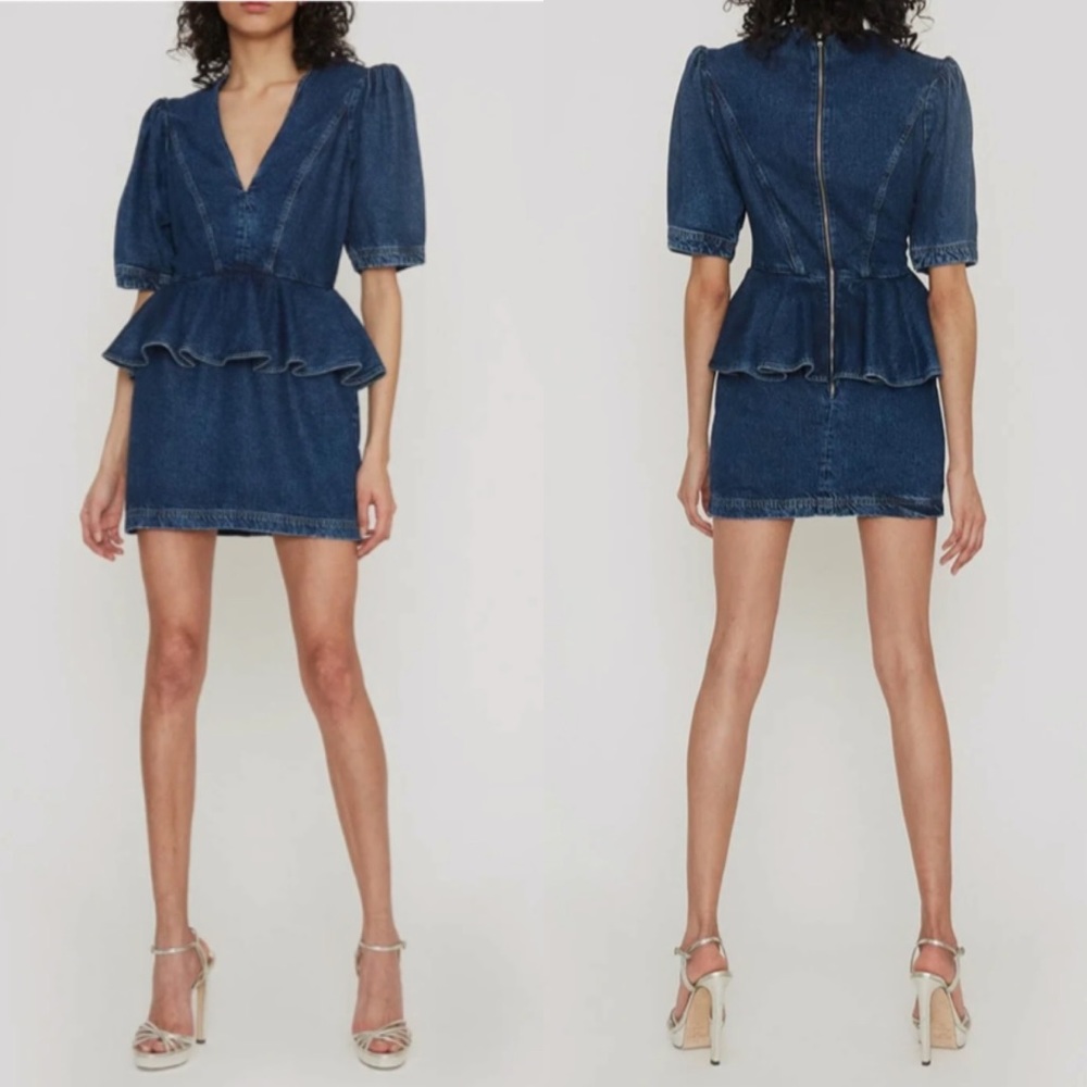 Rotate Birger Christensen Mindy Denim Dress US 2
